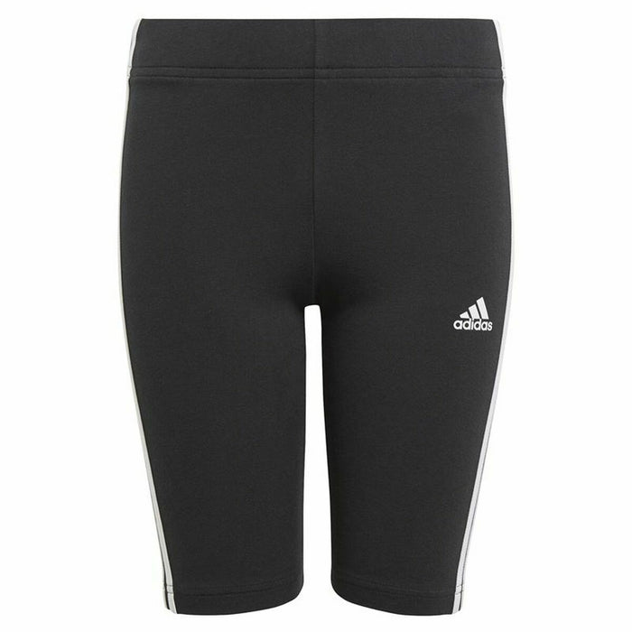 Colanți Sport pentru Copii Adidas Essentials 3 Stripes Negru