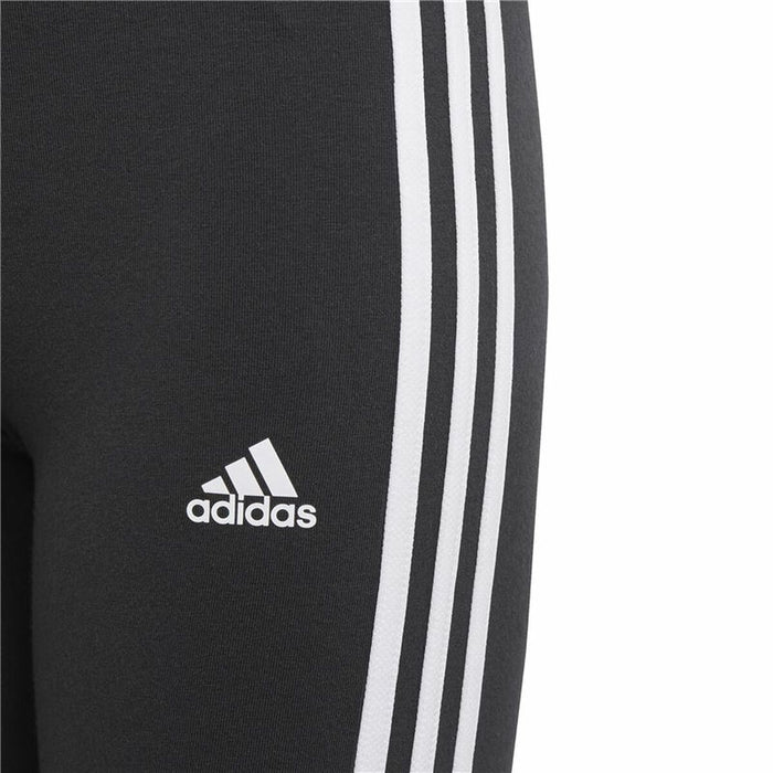 Colanți Sport pentru Copii Adidas Essentials 3 Stripes Negru