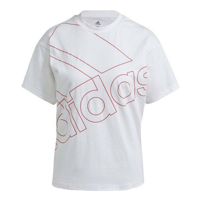 Tricou cu Mânecă Scurtă Femei Adidas Giant Logo Alb