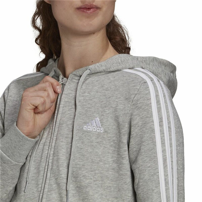 Hanorac cu Glugă Femei Adidas Essentials French Terry Gri