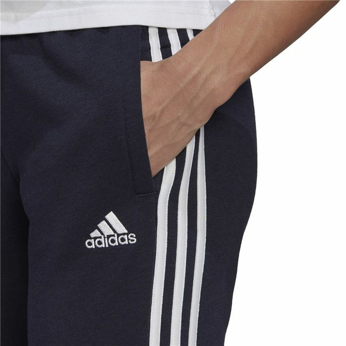 Pantaloni lungi de sport Adidas Essentials French Terry 3 Stripes Femeie Albastru închis