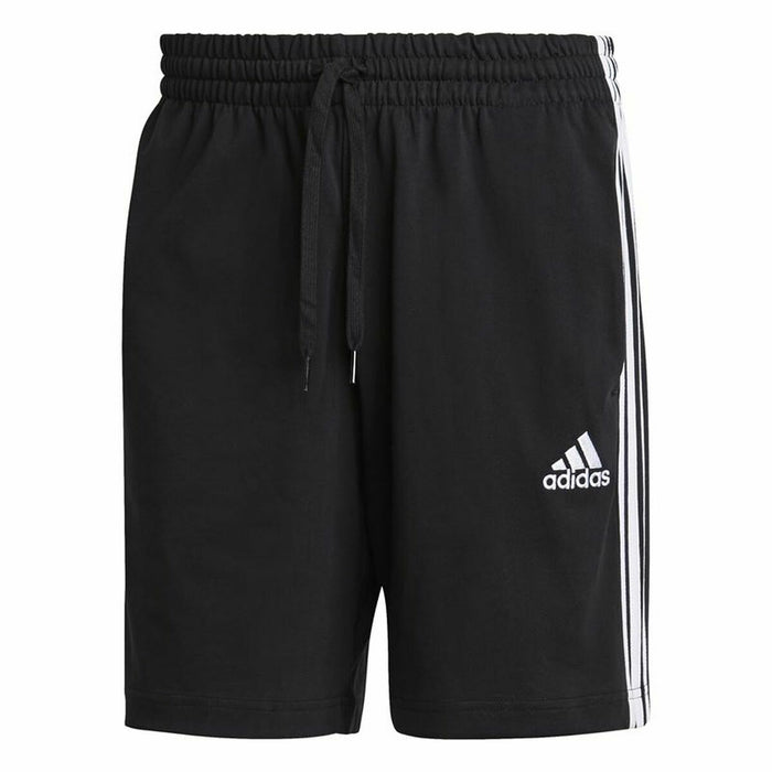 Pantaloni Scurți Sport pentru Bărbați Adidas Essentials 3 Stripes Aeroready Negru