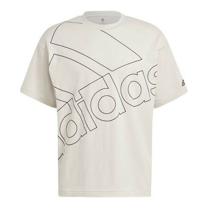 Tricou cu Mânecă Scurtă Bărbați Adidas Giant Logo Bej