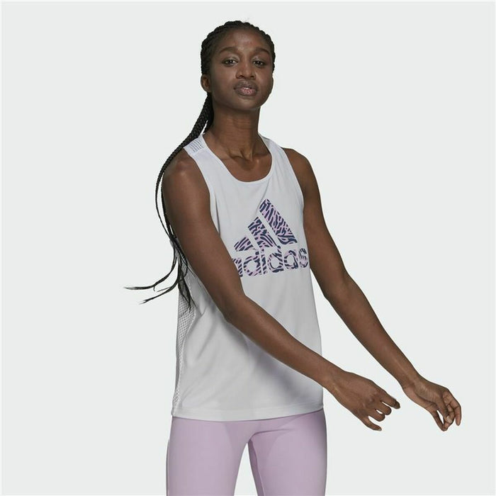 Tricou cu Bretele Damă Adidas U4U Aeroready Alb