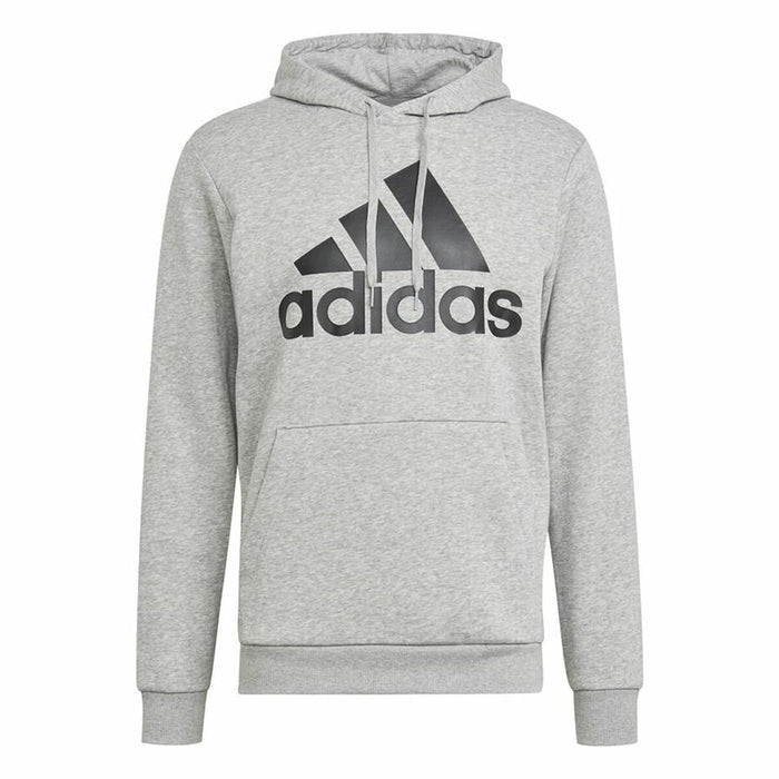 Hanorac cu Glugă Bărbați Adidas Essentials Fleece Big Logo Gri