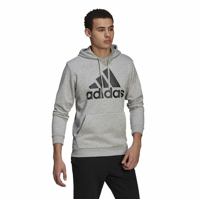 Hanorac cu Glugă Bărbați Adidas  Essentials Fleece Big Logo Gri