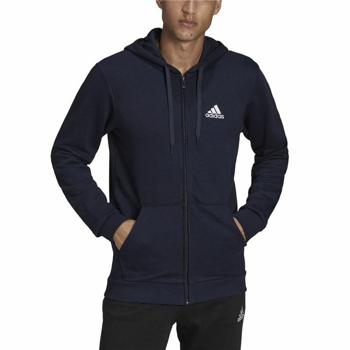 Jachetă Sport de Bărbați Adidas  Essentials French Terry Big Albastru închis