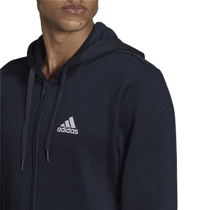 Jachetă Sport de Bărbați Adidas  Essentials French Terry Big Albastru închis