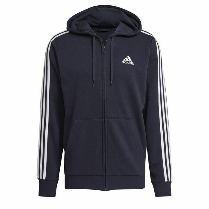 Jachetă Sport de Bărbați Adidas Essentials French Terry 3 Albastru închis