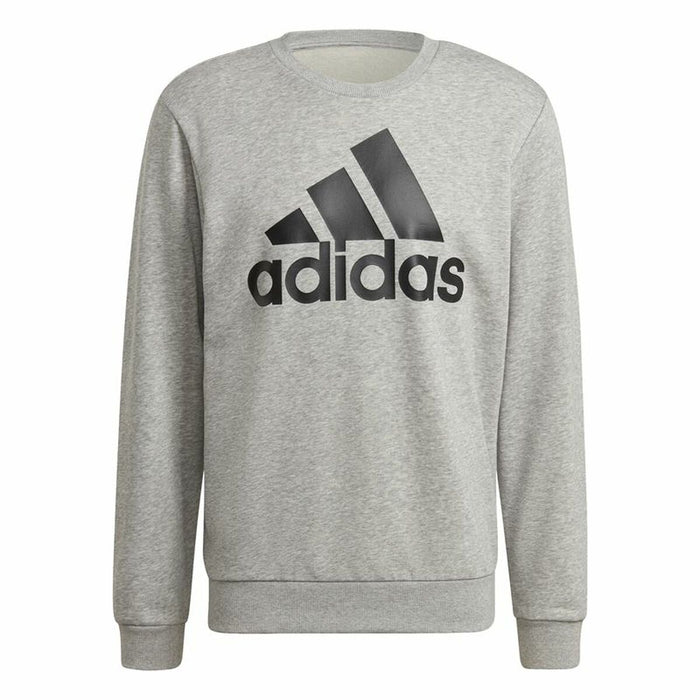 Hanorac fără Glugă Bărbați Adidas Essential Big Logo Gri