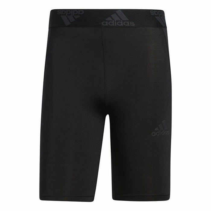 Colanți sport pentru bărbați Adidas Techfit 3 Stripes Negru