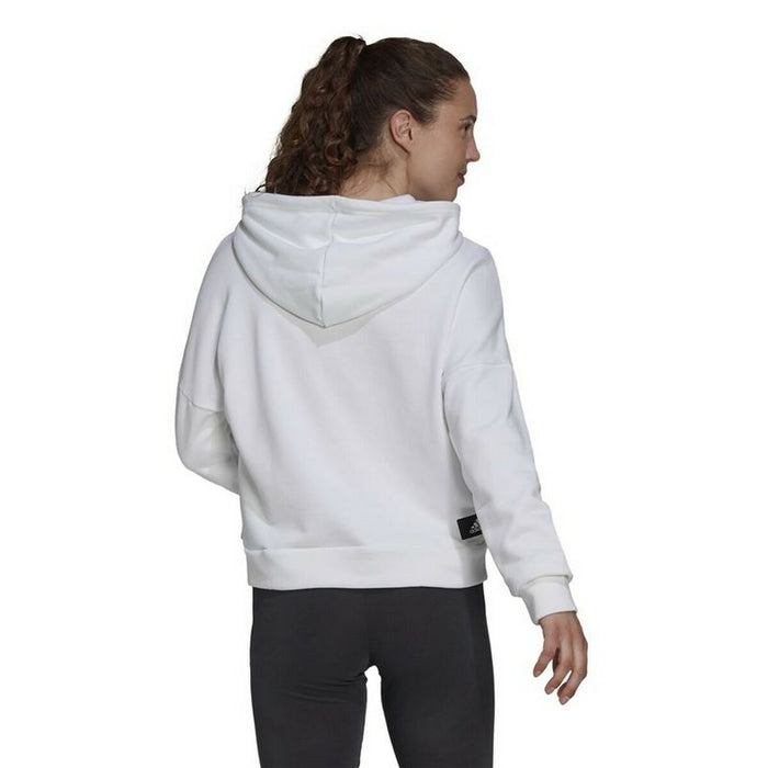 Hanorac cu Glugă Femei Adidas Sportswear Future Icons Alb