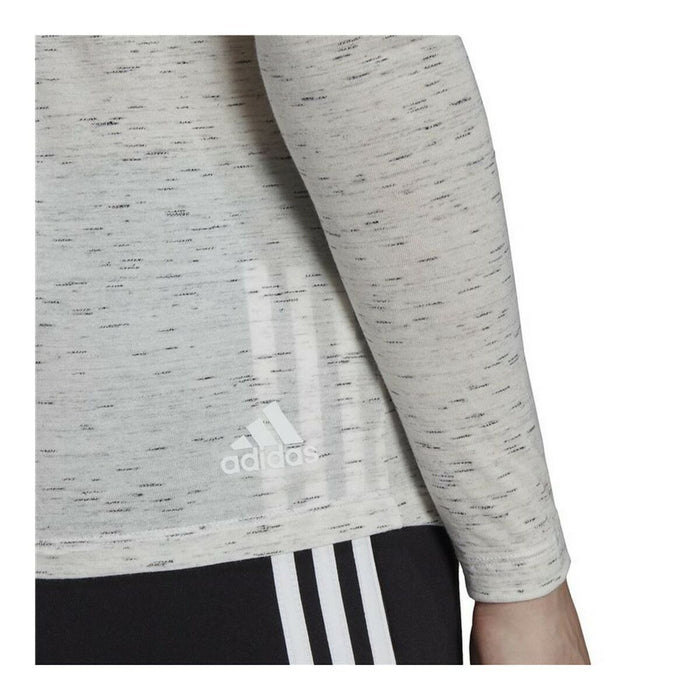 Tricou cu Mânecă Lungă de Damă Adidas Icons Winners 2.0 Alb