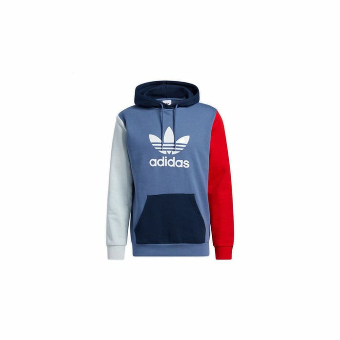 Hanorac cu Glugă Bărbați Adidas Blocked Trefoil Albastru
