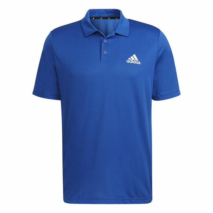 Tricou Polo cu Mânecă Scurtă Bărbați Adidas Aeroready Albastru