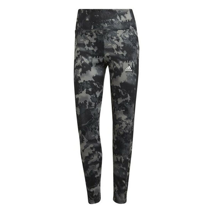 Colanți Sport de Damă Adidas D2M Print High-Rise Negru