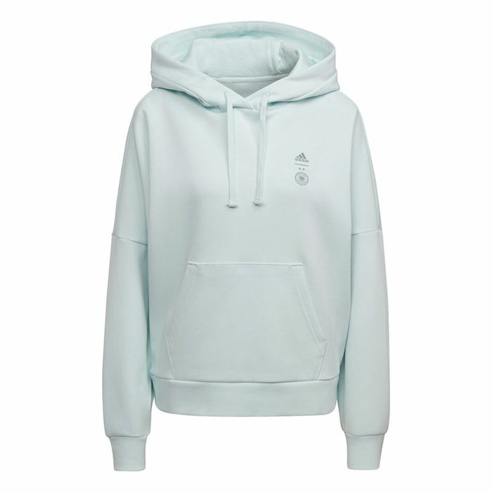 Hanorac cu Glugă Femei Adidas Germany Travel Cyan