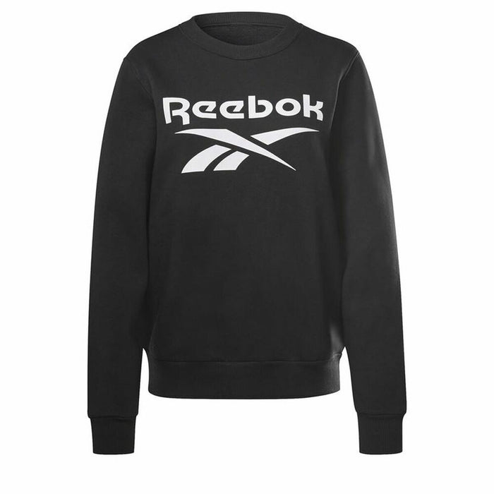 Hanorac fără Glugă Femei Reebok identity Logo Fleece Negru