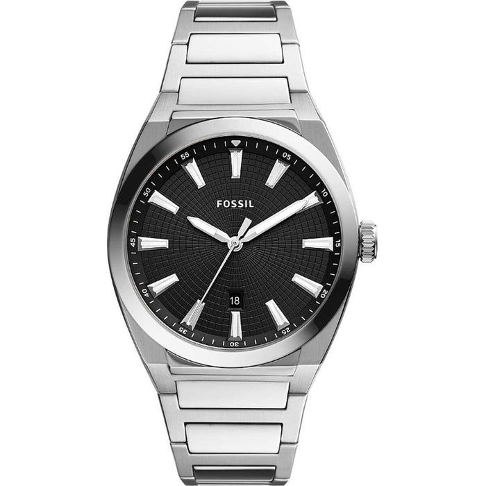 Ceas Bărbați Fossil FS5821 Negru Argintiu