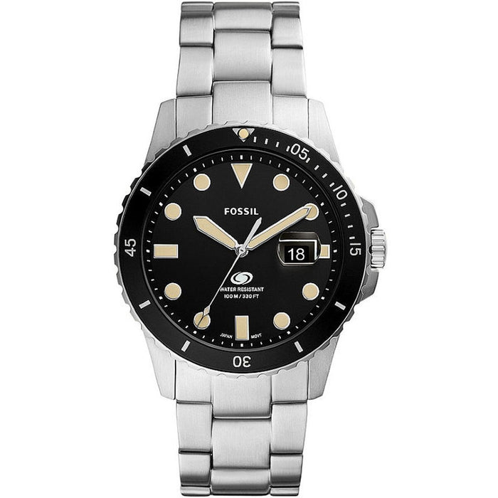 Ceas Bărbați Fossil FS5952 Negru Argintiu