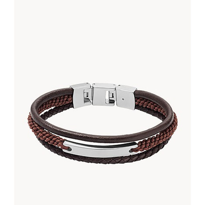Brățară Bărbați Fossil JF04341040 Piele Metal