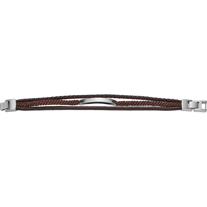 Brățară Bărbați Fossil JF04341040 Piele Metal