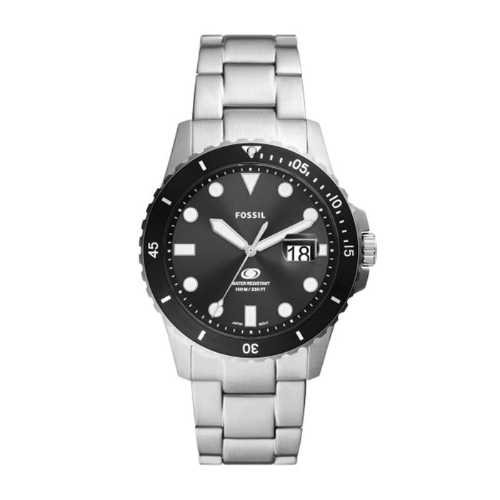 Ceas Bărbați Fossil FS6032 Negru Argintiu