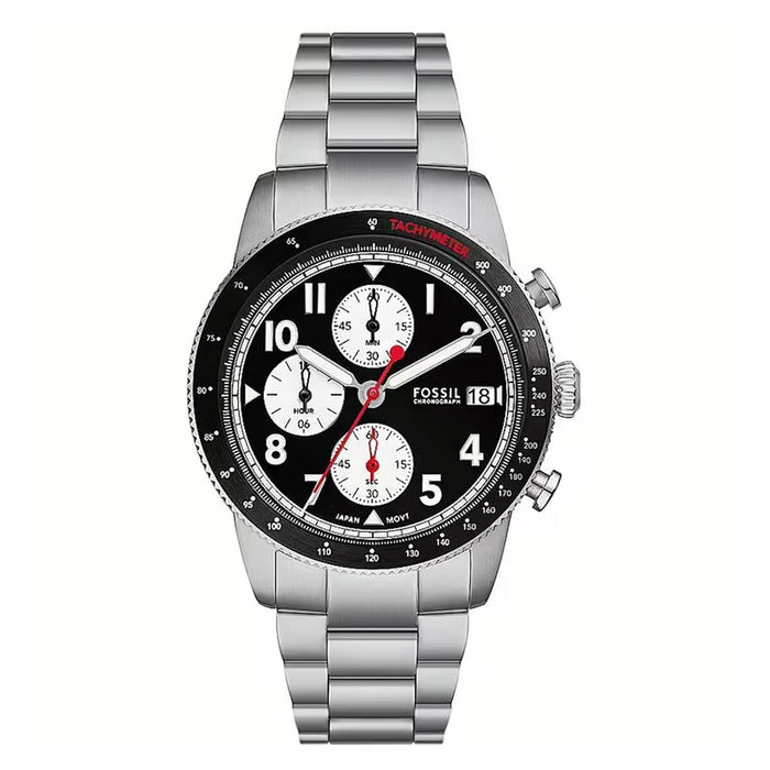 Ceas Bărbați Fossil FS6045 Negru Argintiu (Ø 34 mm)