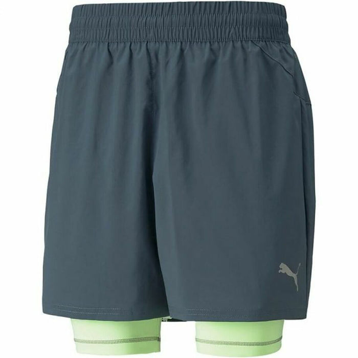 Pantaloni Scurți Sport pentru Bărbați Puma Running 2 in 1 Negru