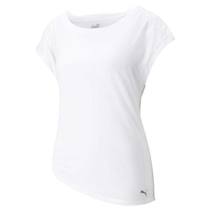 Tricou cu Mânecă Scurtă Femei Puma Studio Foundation Alb