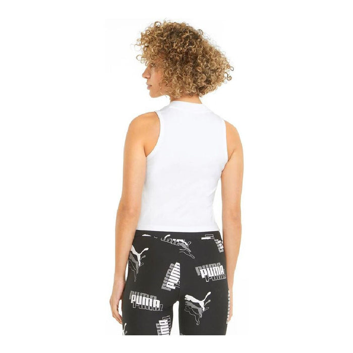 Top Sport de Damă Puma Essentials High Neck Alb
