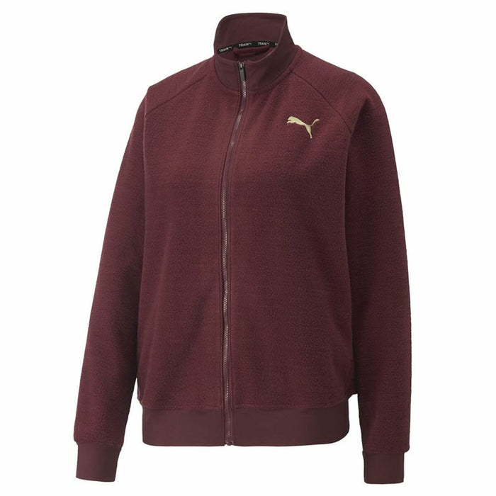 Jachetă Sport de Damă Puma Fit Sherpa Roșu Închis