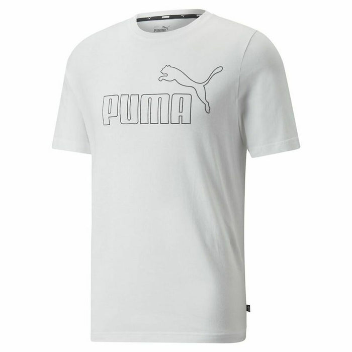 Tricou cu Mânecă Scurtă Bărbați Puma Essentials Elevated Alb
