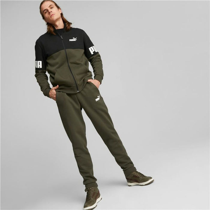 Trening pentru Adulți Puma Power Colorblock Măslină Bărbați