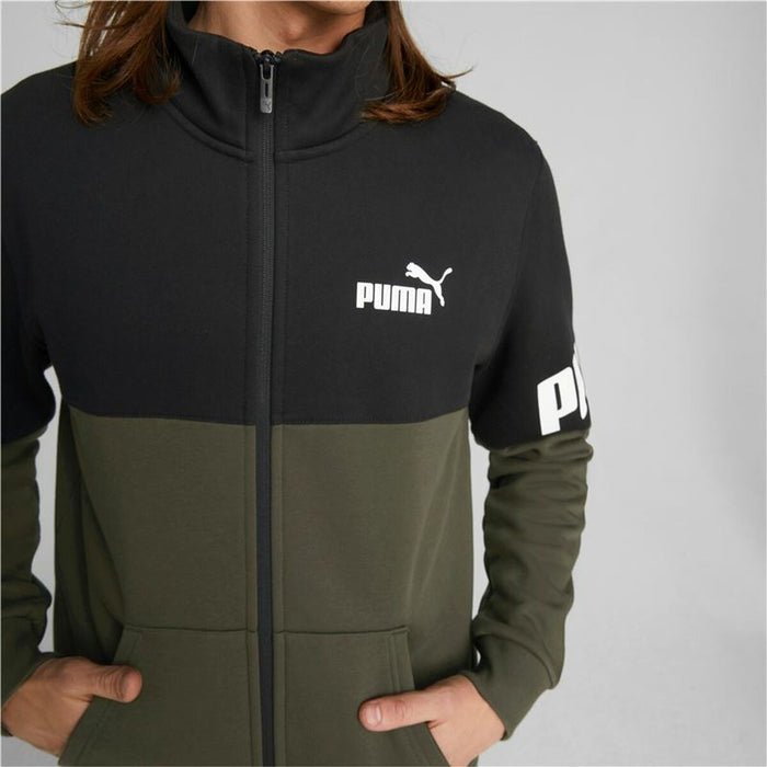 Trening pentru Adulți Puma Power Colorblock Măslină Bărbați