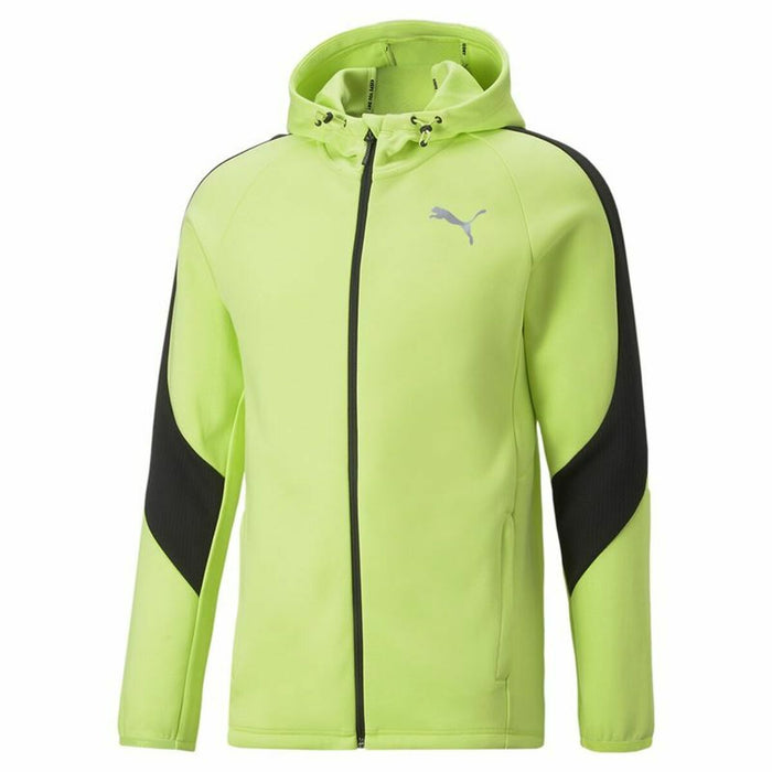 Hanorac cu Glugă Bărbați Puma Evostripe Verde Fermoare complete