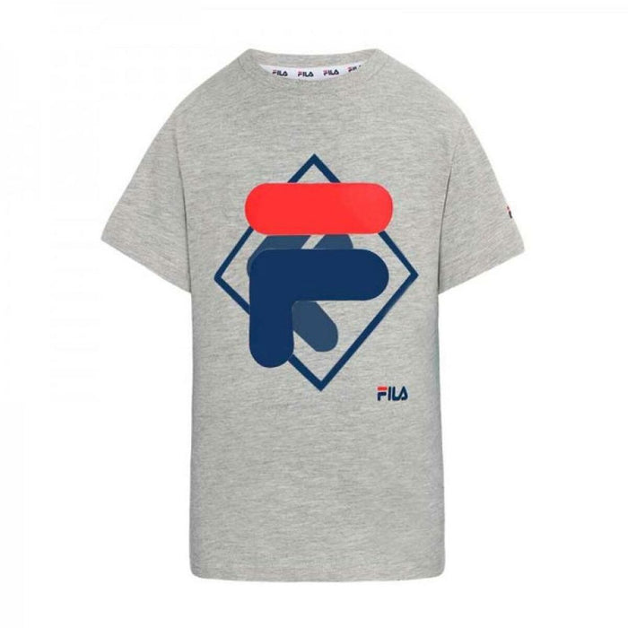 Tricou cu Mânecă Scurtă pentru Copii Fila FAT0340 80000 Gri