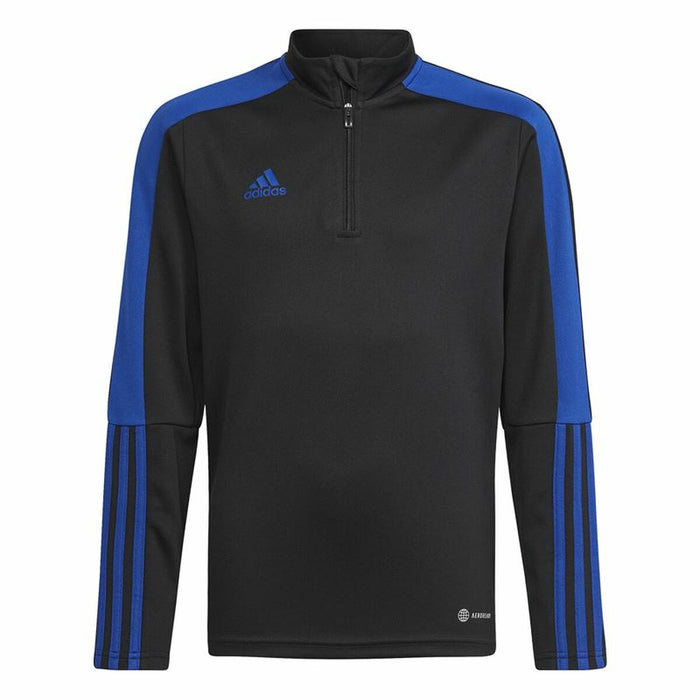 Hanorac fără Glugă Copii Adidas Tiro Essential Negru