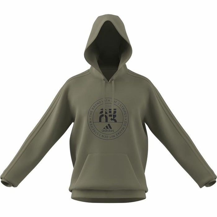 Hanorac cu Glugă Bărbați Adidas Emblem Graphic Gri închis