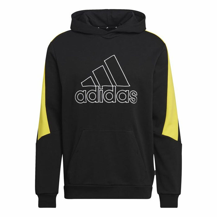 Hanorac cu Glugă Bărbați Adidas Embroidered Badge Negru