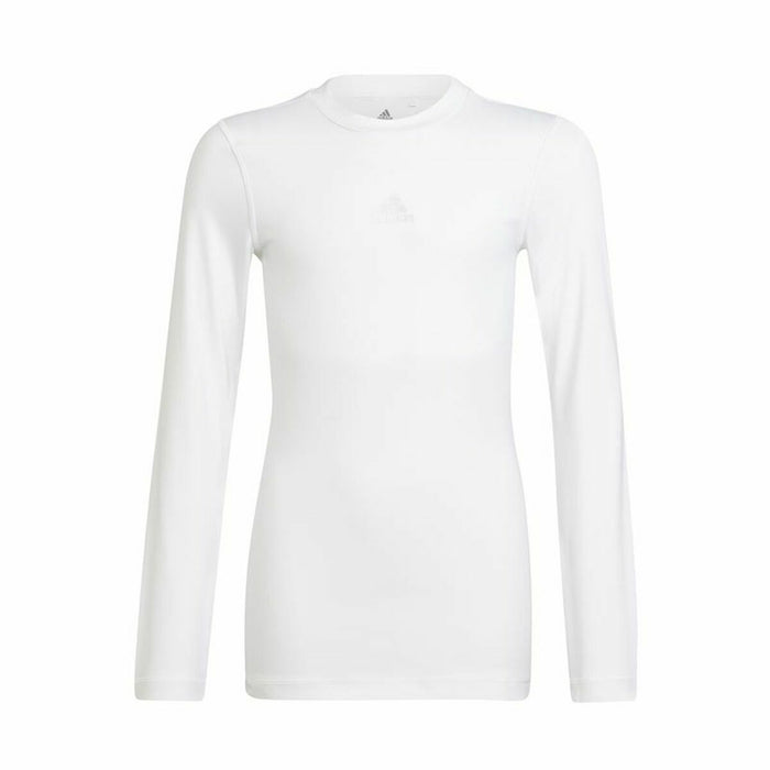 Tricou cu Mânecă Lungă pentru Copii Adidas Techfit K Alb