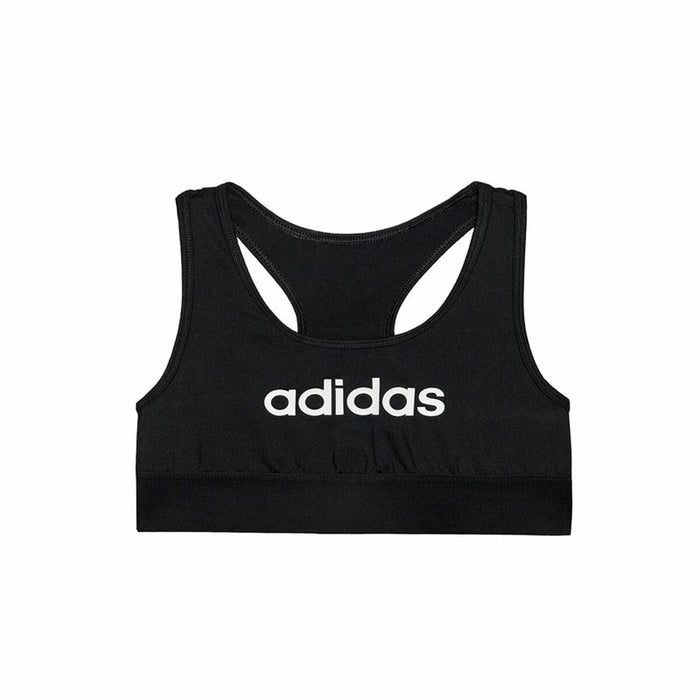 Sutien Sport Adidas Sports Single Jersey Infantil Negru