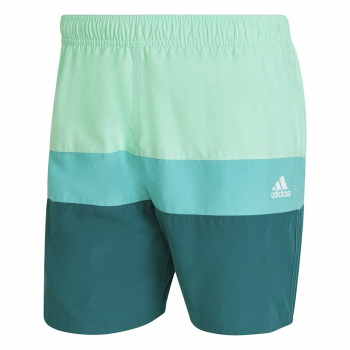 Costum de Baie Bărbați Adidas Colorblock Verde deschis