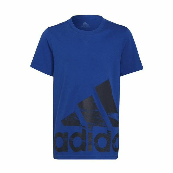 Tricou cu Mânecă Scurtă pentru Copii Adidas Big Logo Albastru