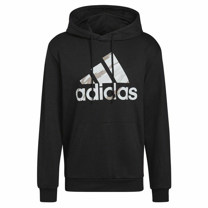 Hanorac cu Glugă Bărbați Adidas Essentials French Terry Negru