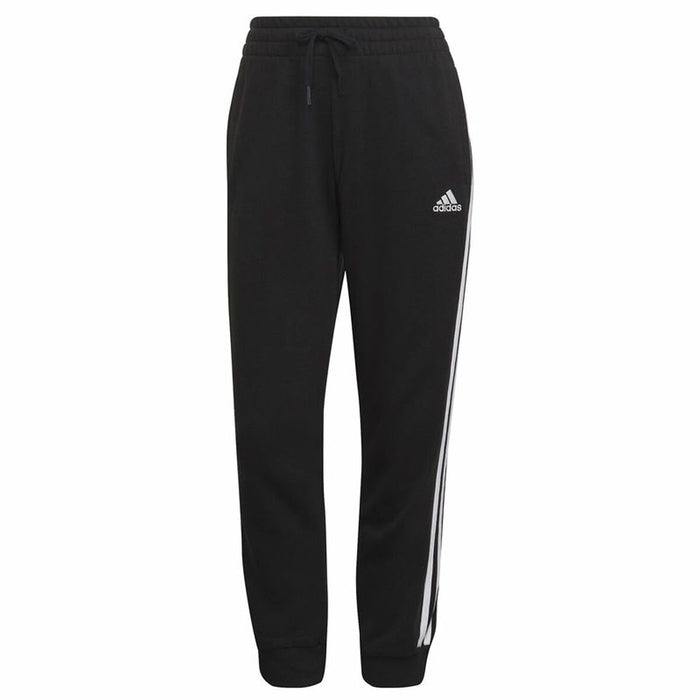Pantaloni lungi de sport Adidas Essentials Studio Lounge Cuffed 3 Stripes Femeie Negru