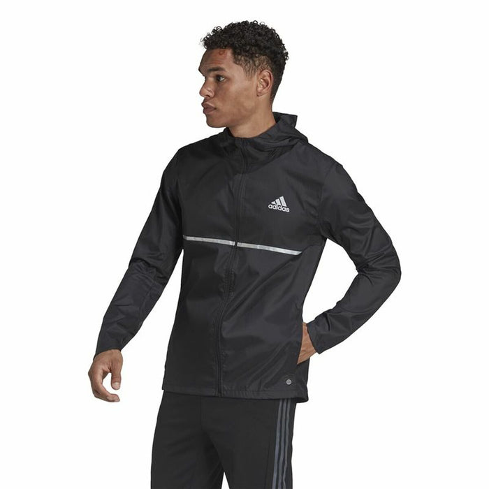 Jachetă Sport de Bărbați Adidas Own the Run Negru