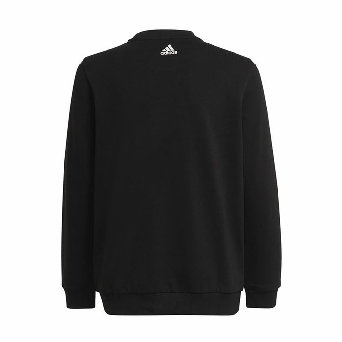 Hanorac fără Glugă Copii Adidas Sweat Logo Negru