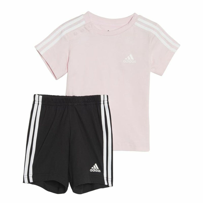 Set Sport pentru Bebeluși Adidas Three Stripes Roz
