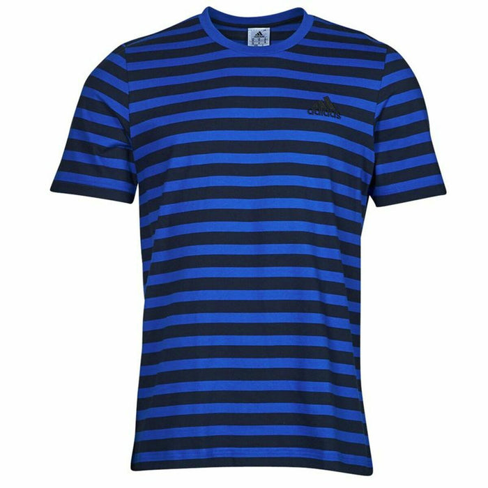Tricou cu Mânecă Scurtă Bărbați Adidas Stripty SJ Albastru